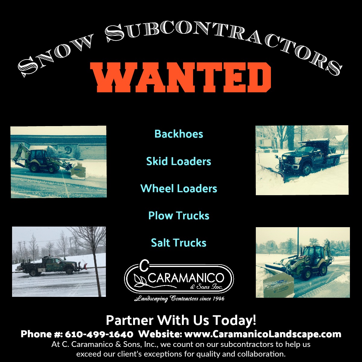 Snow and Ice Management Subcontractors